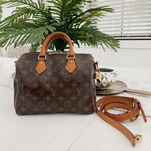 AUTHENTIC LOUIS VUITTON SPEEDY BANDOURLIÈRE 25